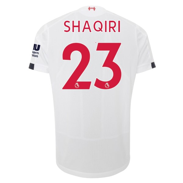 Trikot Liverpool NO.23 Shaqiri Auswarts 2019-20 Weiß Fussballtrikots Günstig